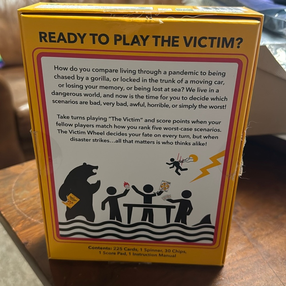 The worst case scenario card game